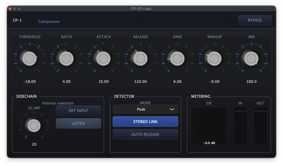 Screenshot CP-1 Compressor
